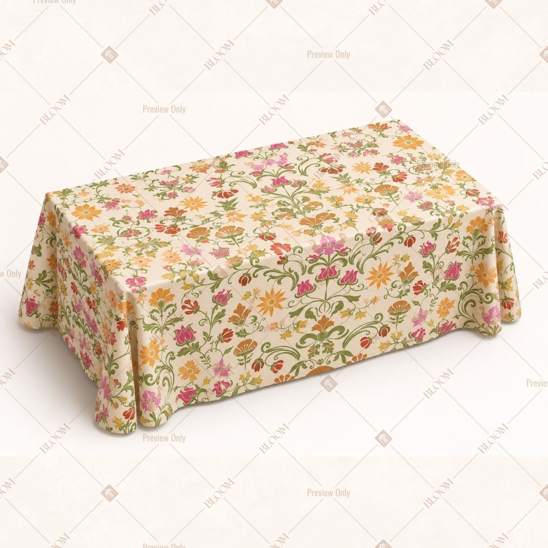 Floral Garden Table Cover Pack Of 6