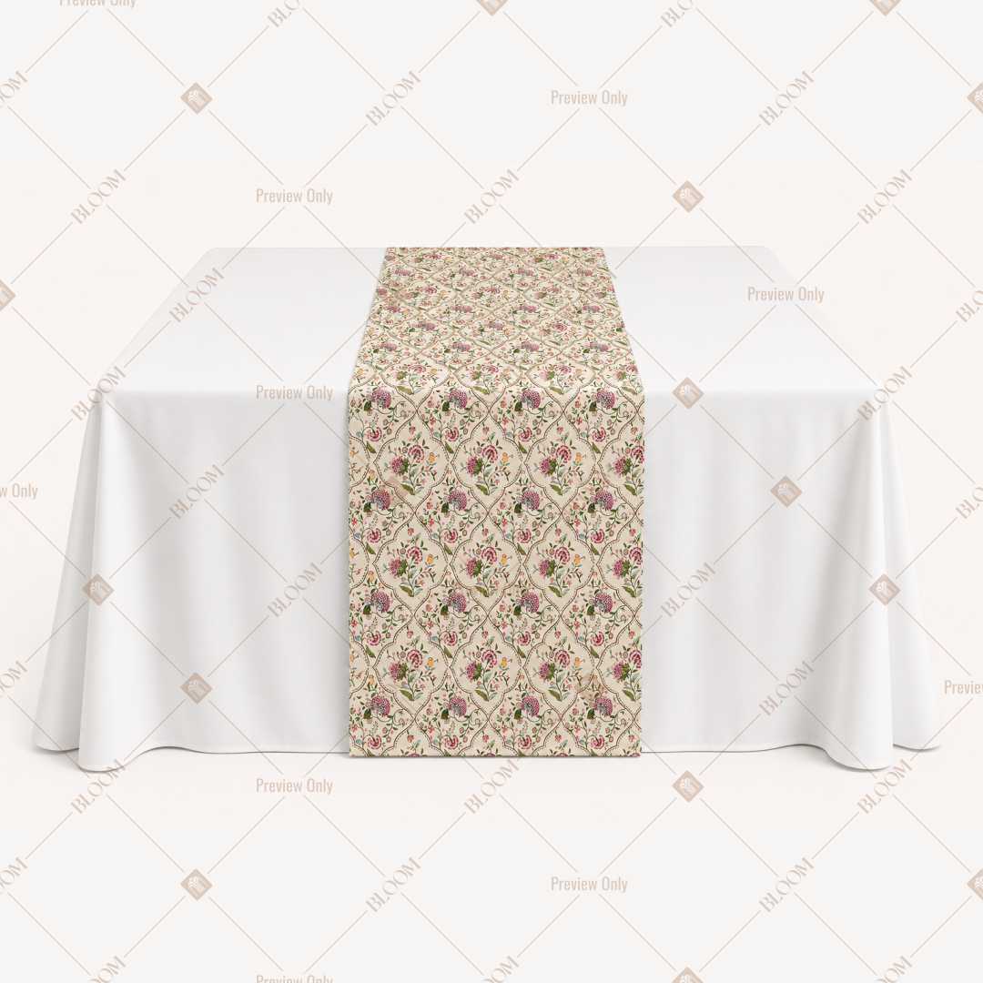 Vintage Floral Vine Table Runner Pack Of 12