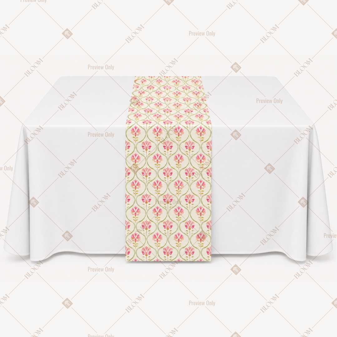 Peach Diamond Trellis Table Runner Pack Of 12