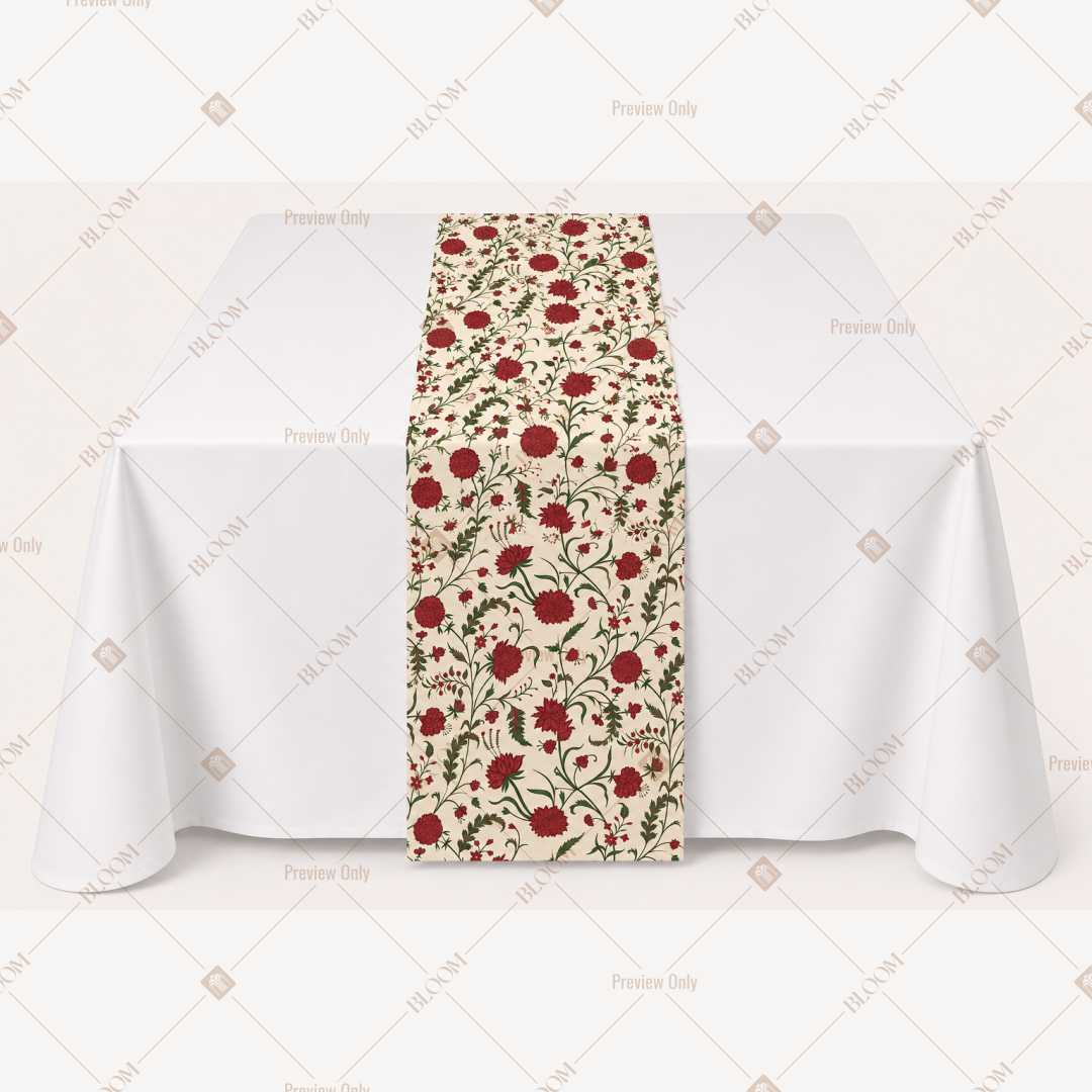 Rustic Floral Vine Table Runner Pack Of 12