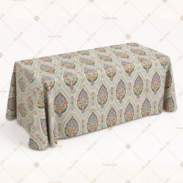 Peacock Paisley Table Cover Pack Of 6