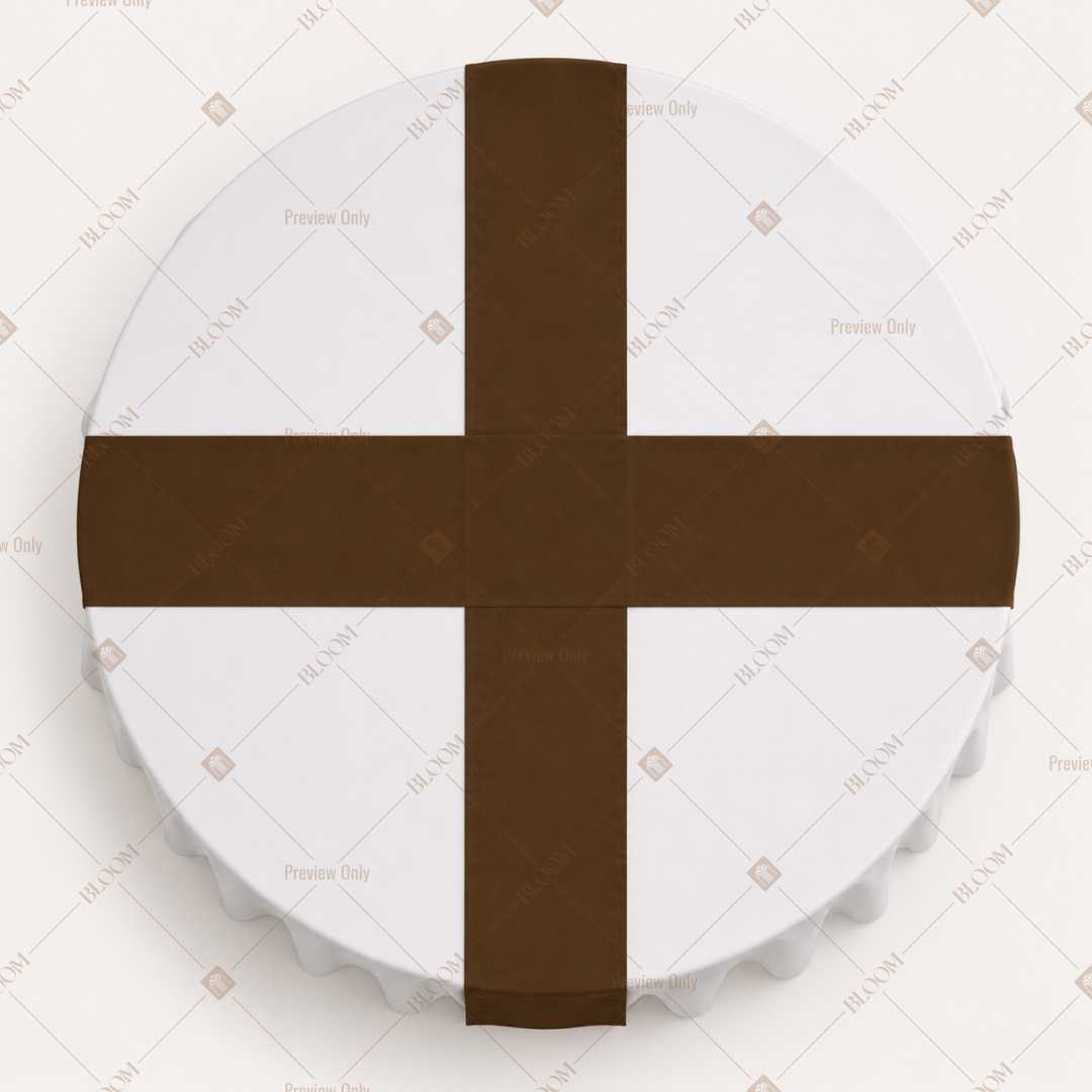 Dark Brown Table Runner Pack Of 12
