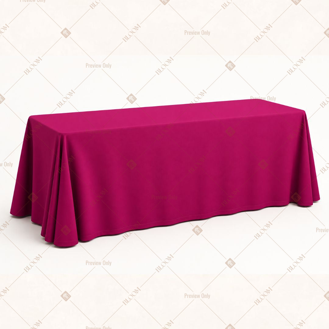Dark Fuchsia Table Cover Pack Of 6