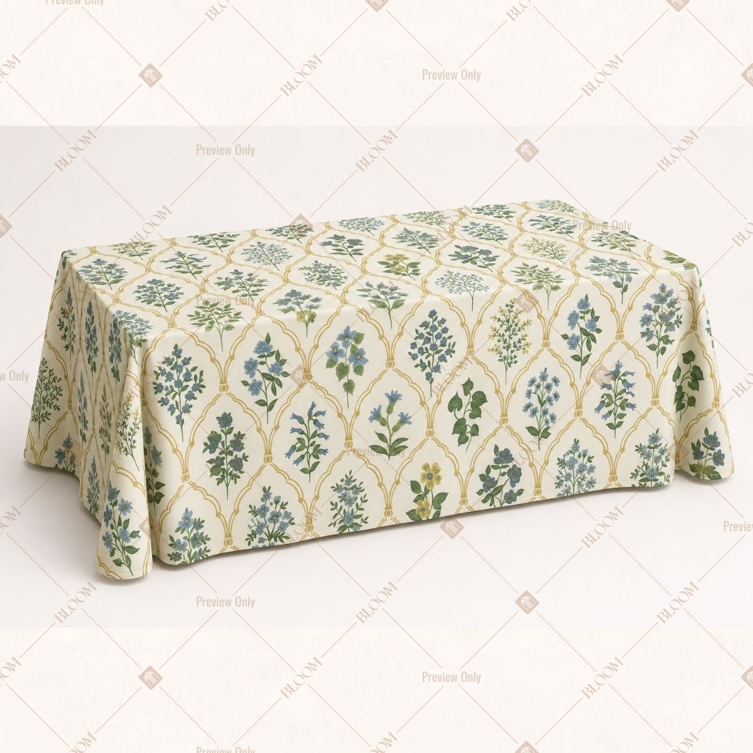 Block Print Leaf Table Cover Pack Of 6