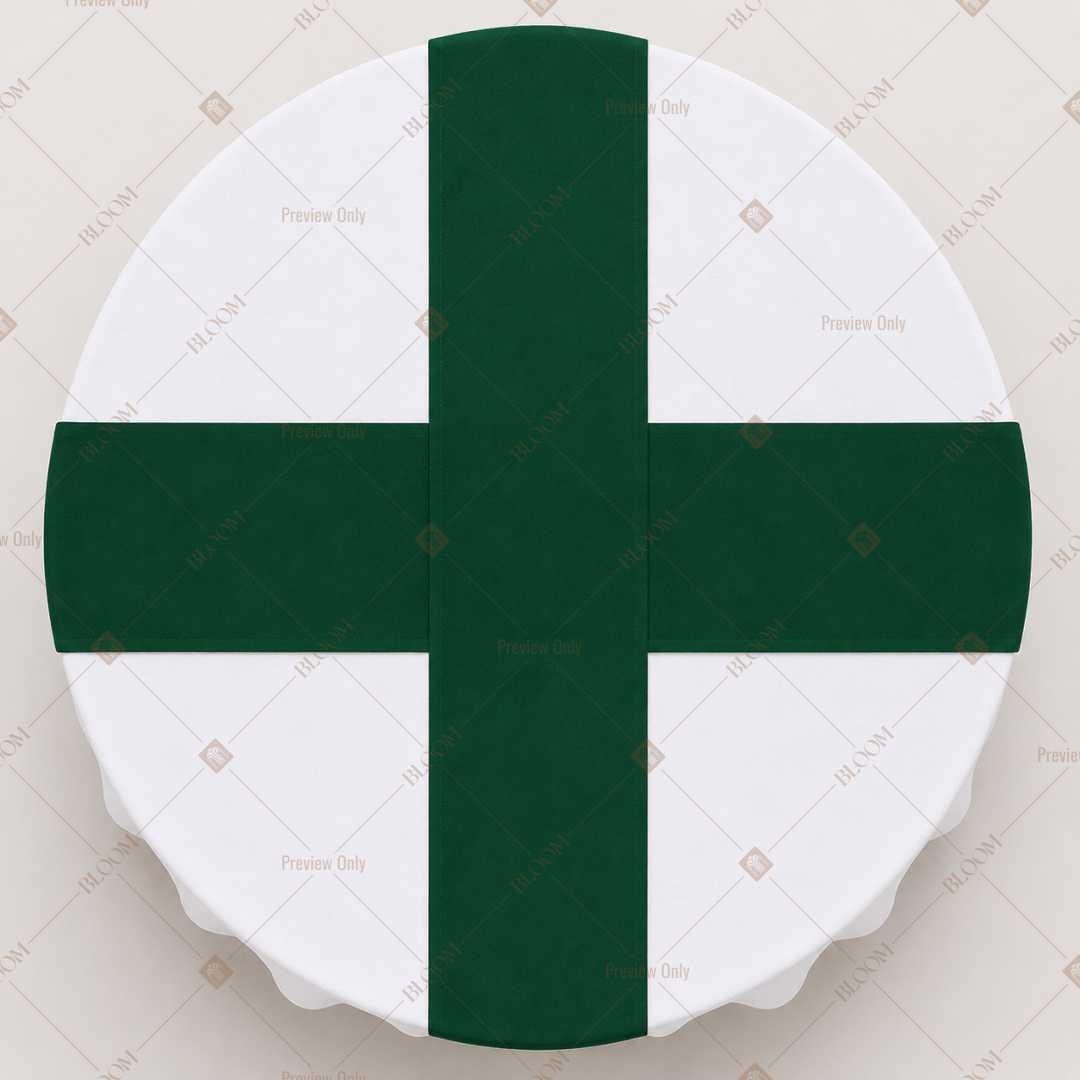 Dark Green Table Runner Pack Of 12
