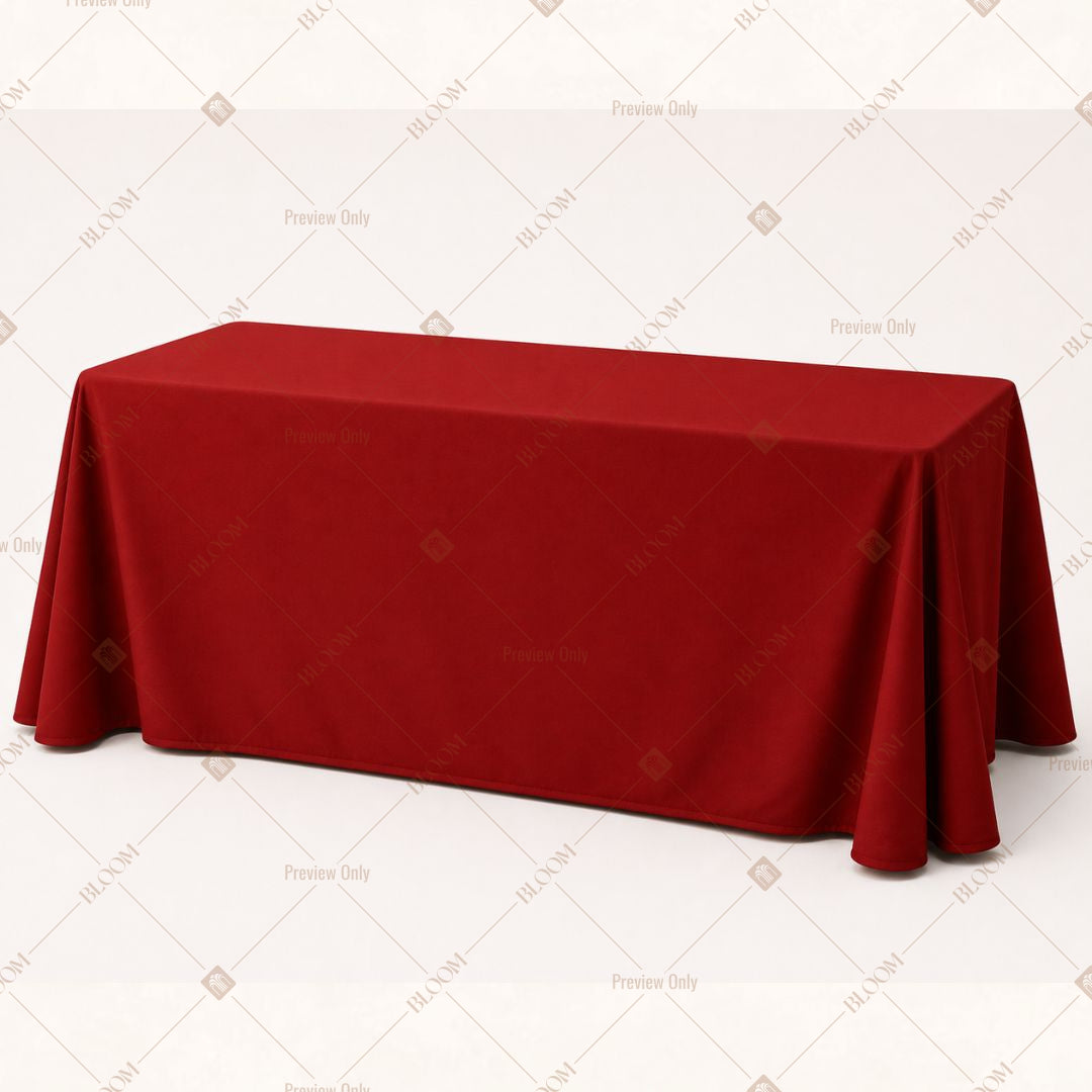 Dark Red Table Cover Pack Of 6