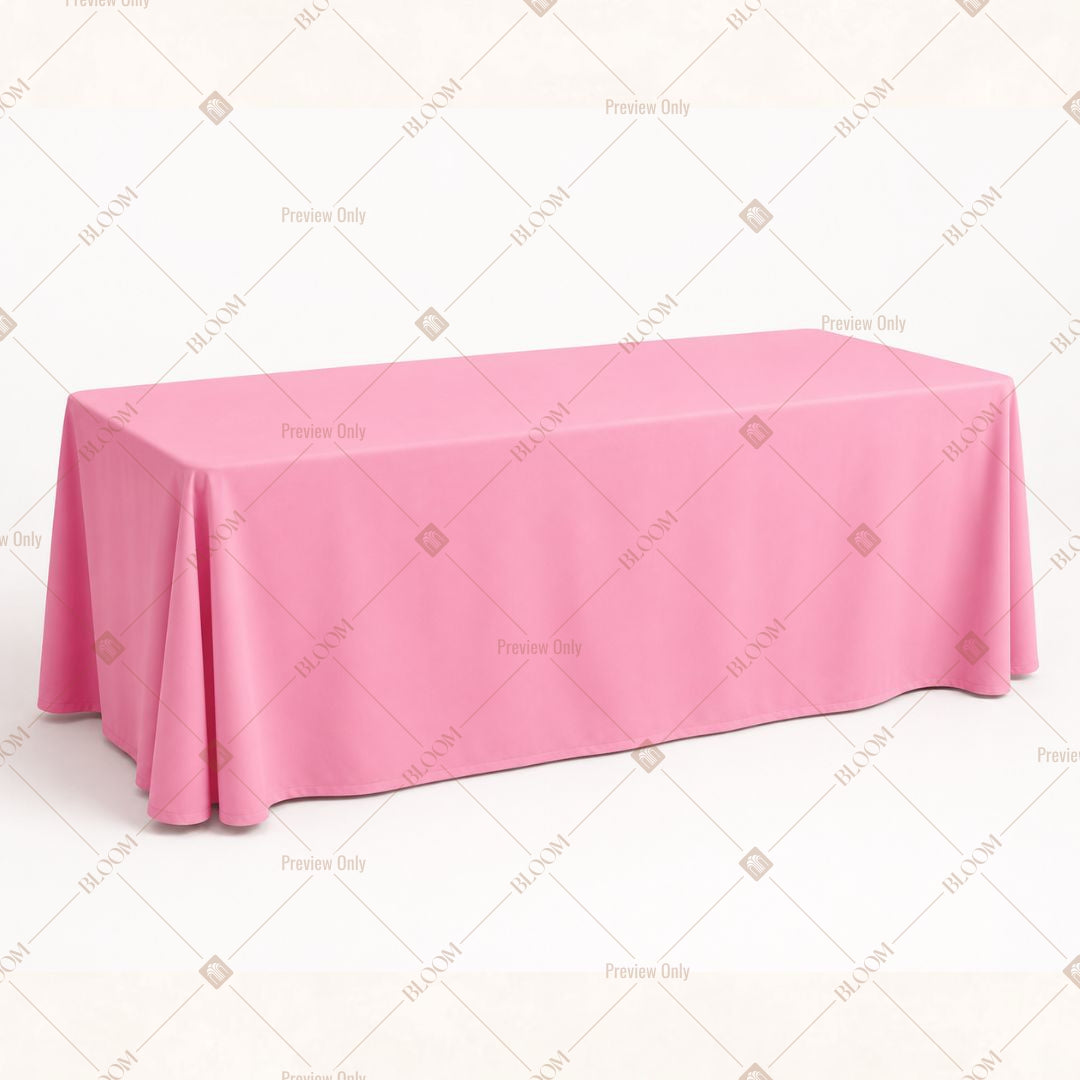 Baby Pink Table Cover Pack Of 6
