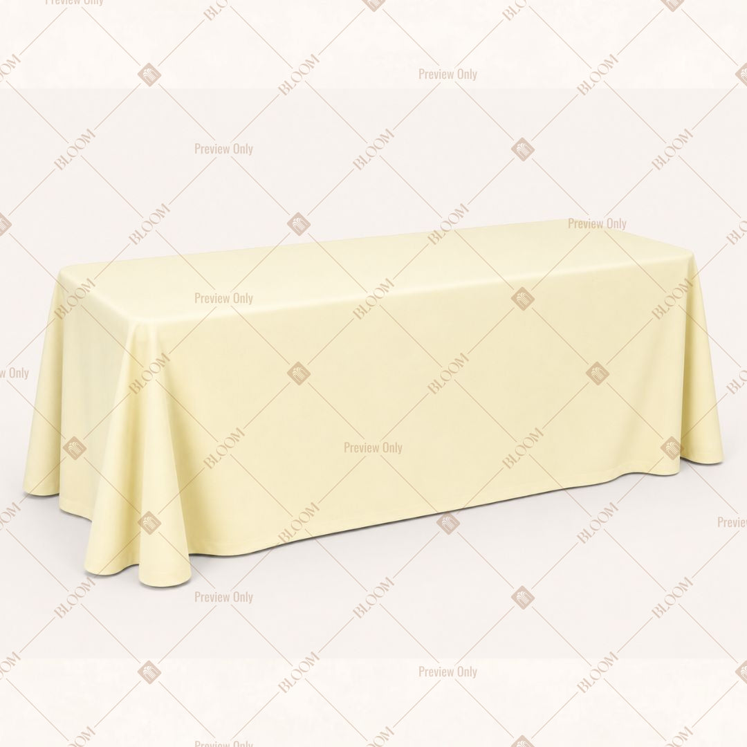 Ivory Table Cover Pack Of 6