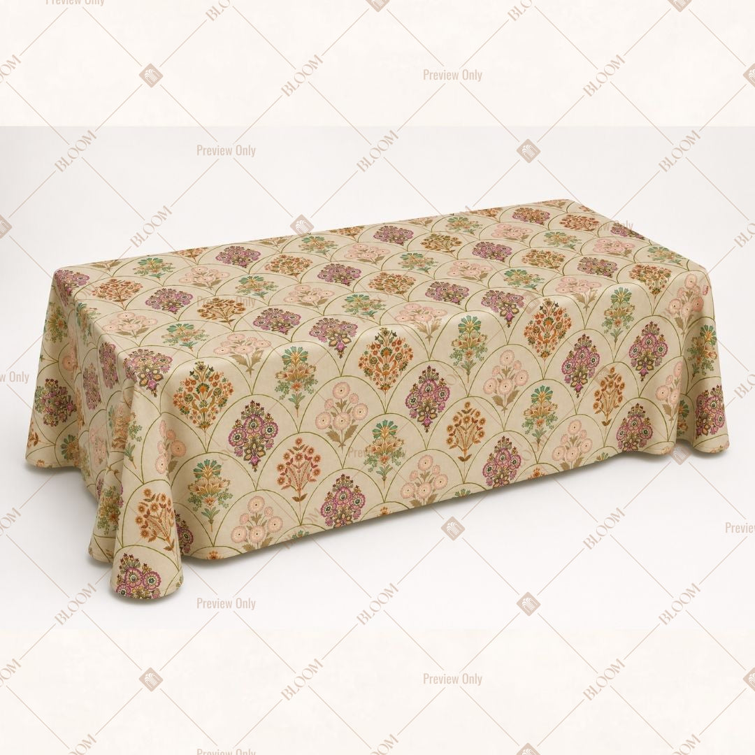 Ethnic Floral Table Cover Pack Of 6