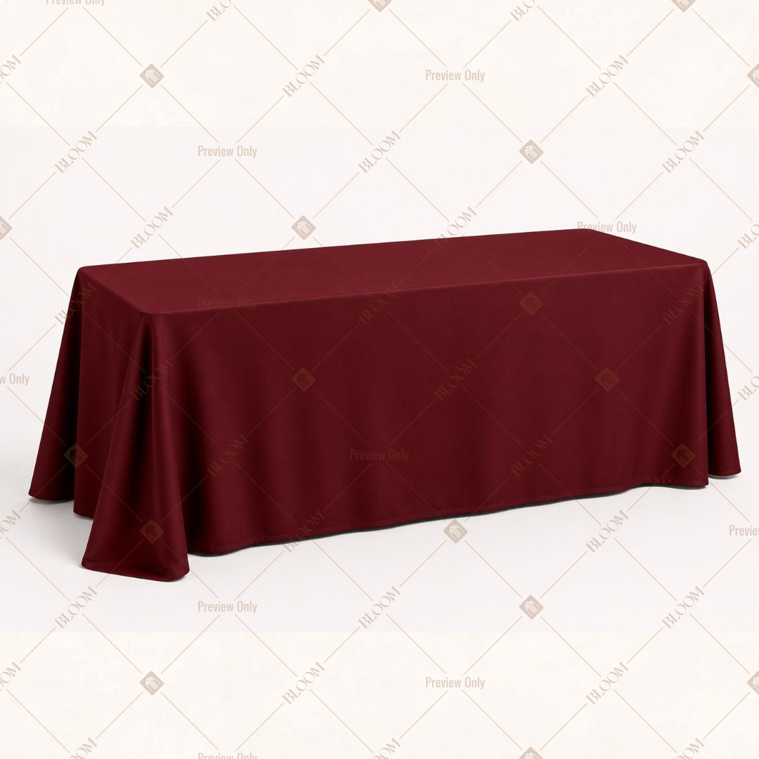 Maroon Table Cover Pack Of 6
