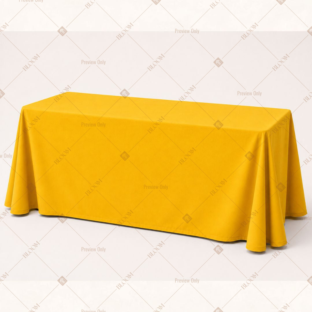 Mustard Yellow Table Cover Pack Of 6