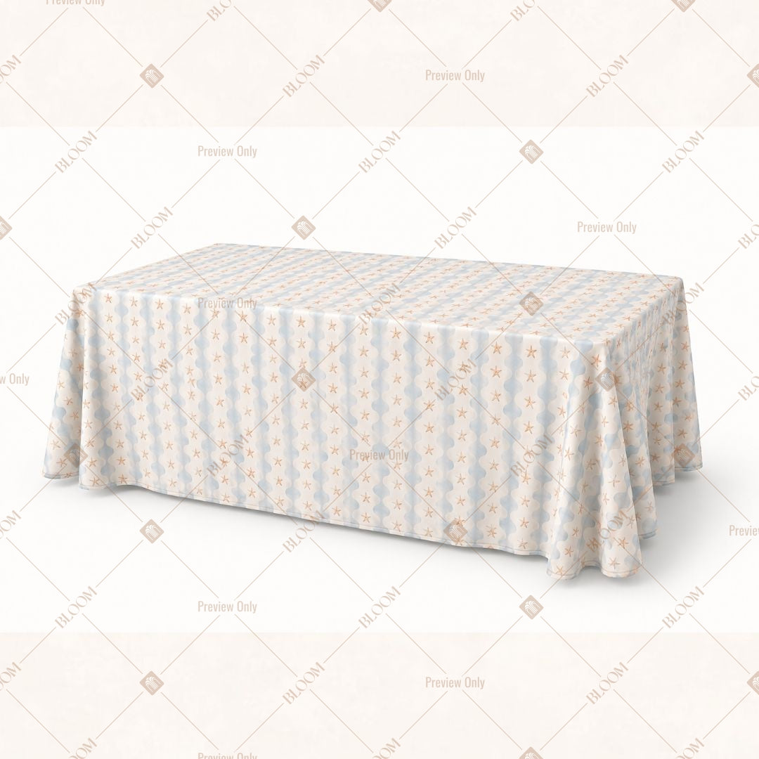 Blue Stripe Table Cover Pack Of 6
