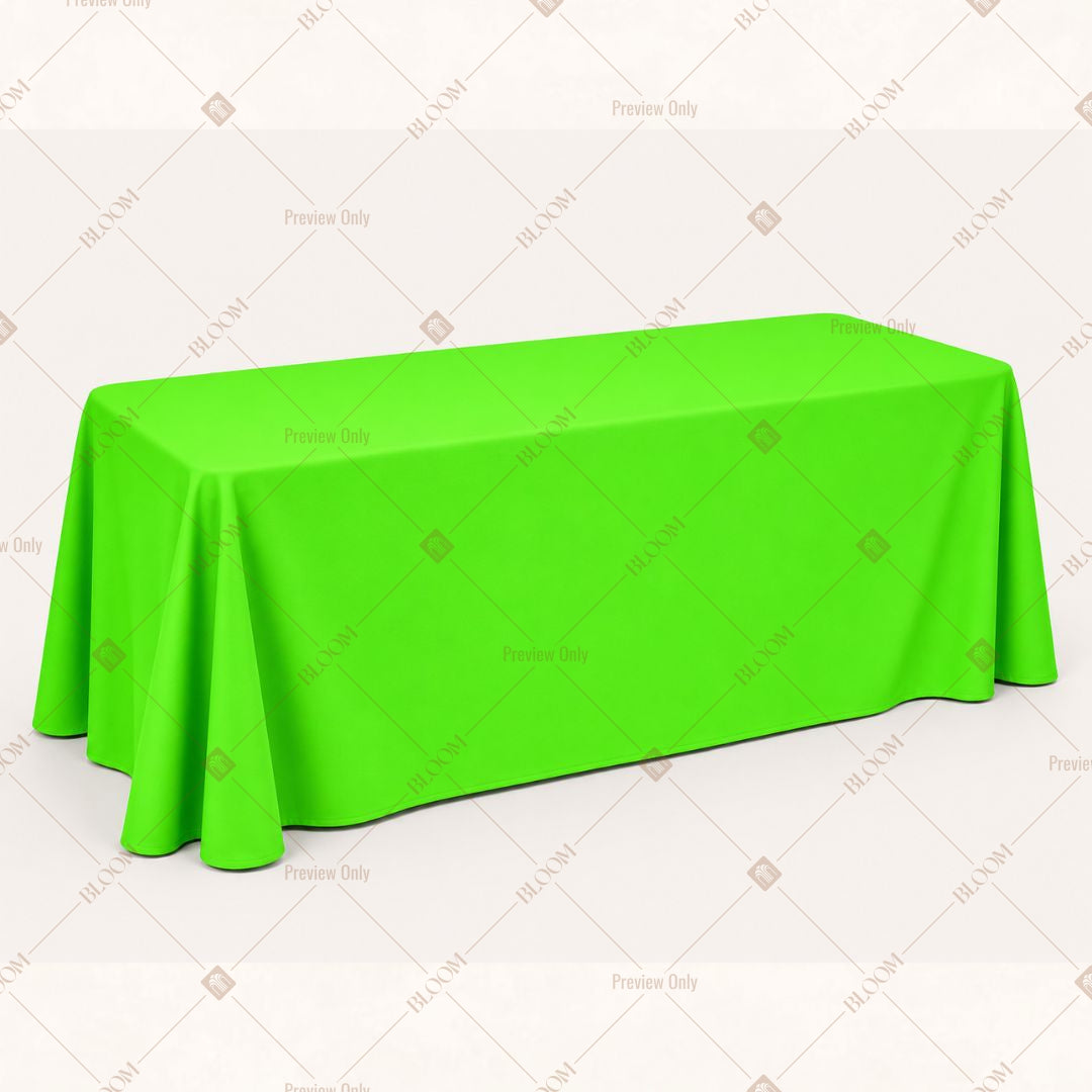 Neon Green Table Cover Pack Of 6