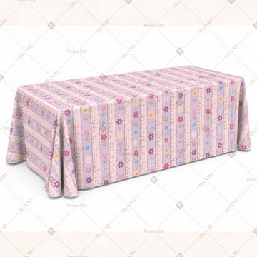 Pastel Stripe Table Cover Pack Of 6