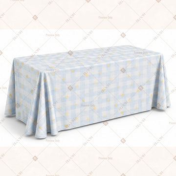 Baby Blue Stripe Table Cover Pack Of 6