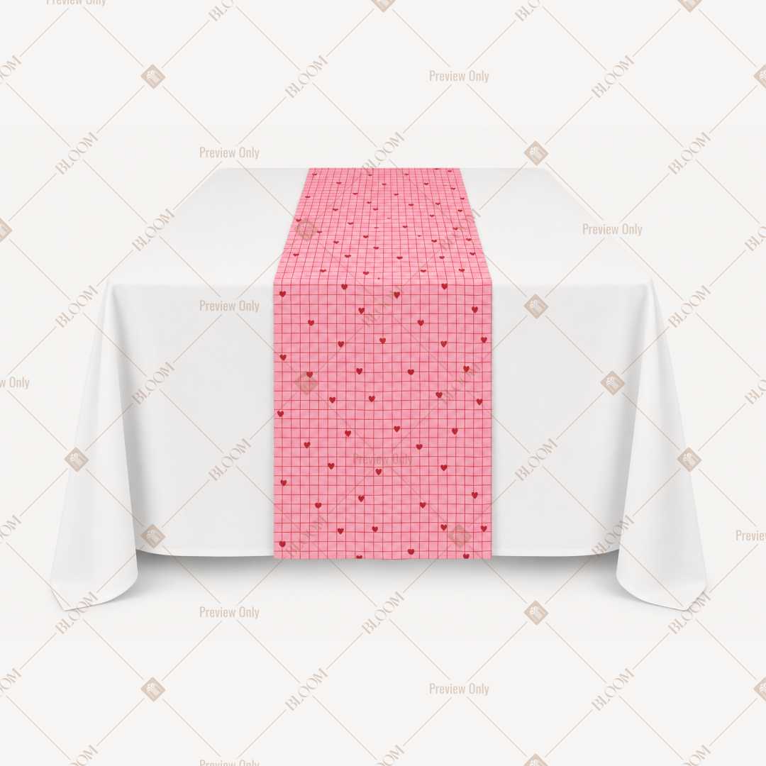 Solid Pink Table Runner Pack Of 12