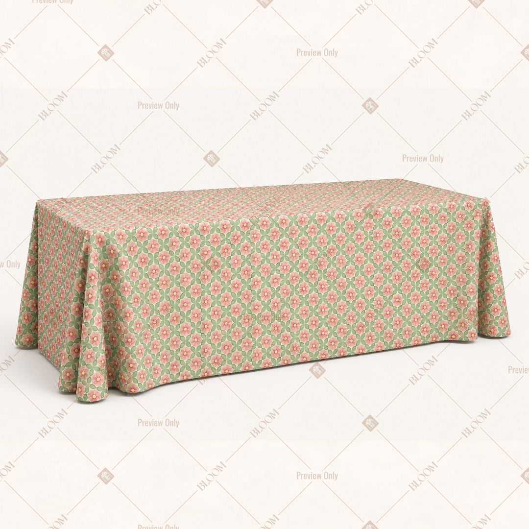Peach Stripe Table Cover Pack Of 6