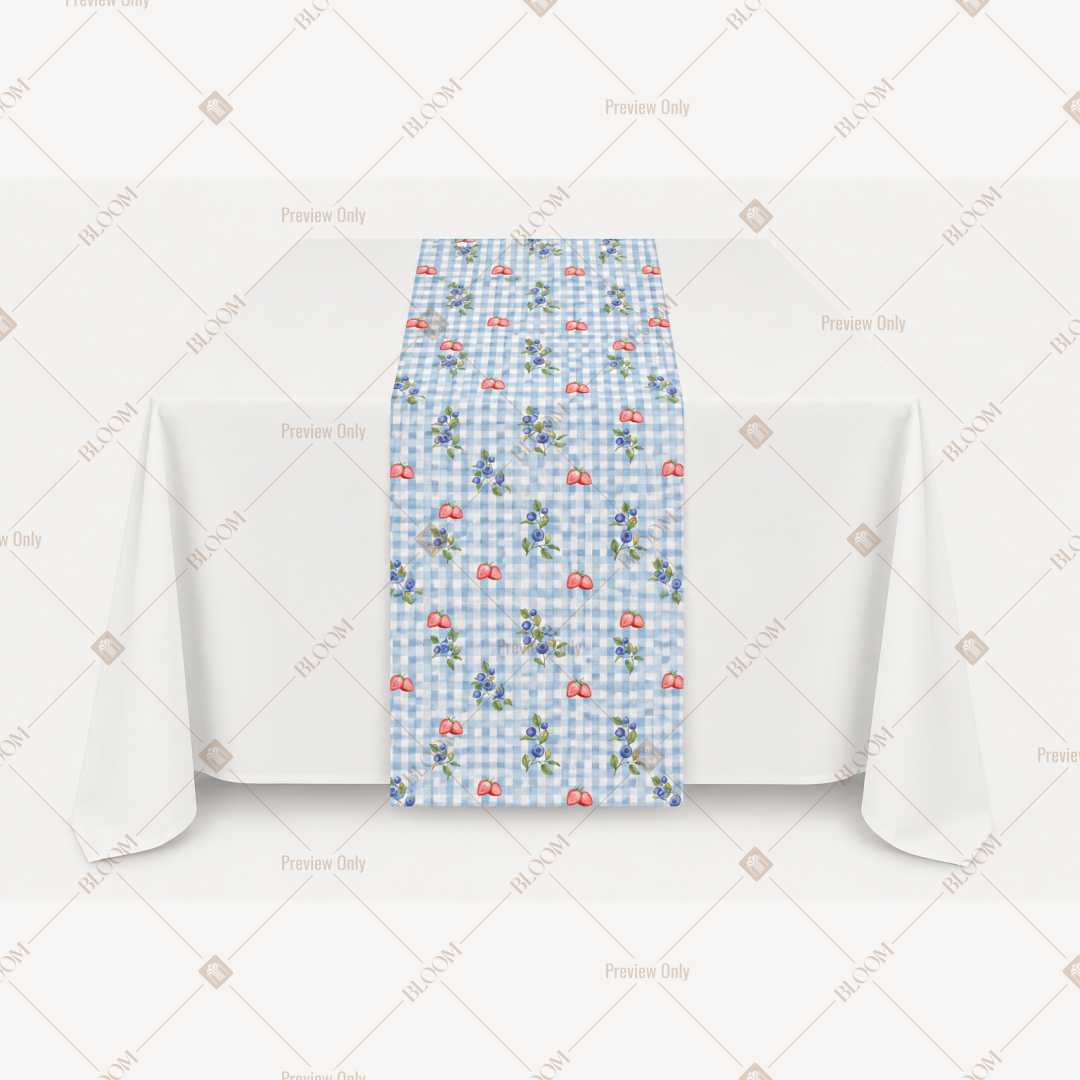 Blue Wildflower Table Runner Pack Of 12