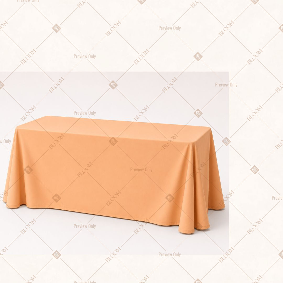 Peach Orange Table Cover Pack Of 6