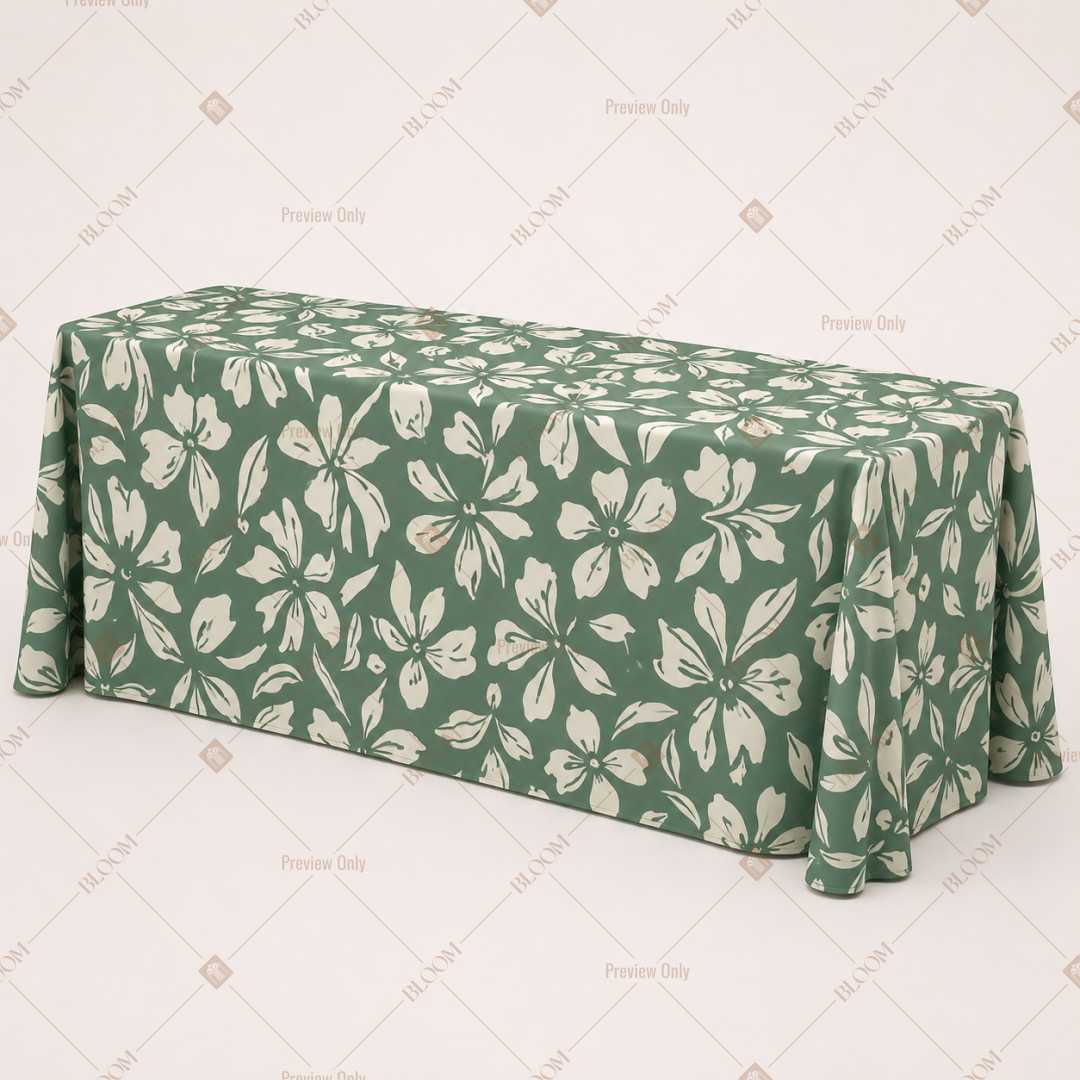 Sage Leaf Botanical Table Cover Pack Of 6