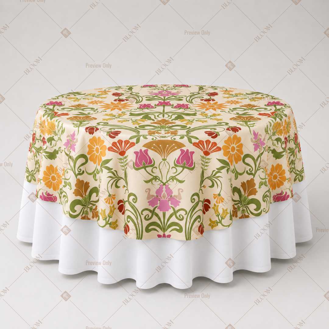Autumn Botanical Floral Table Overlay Pack of 6