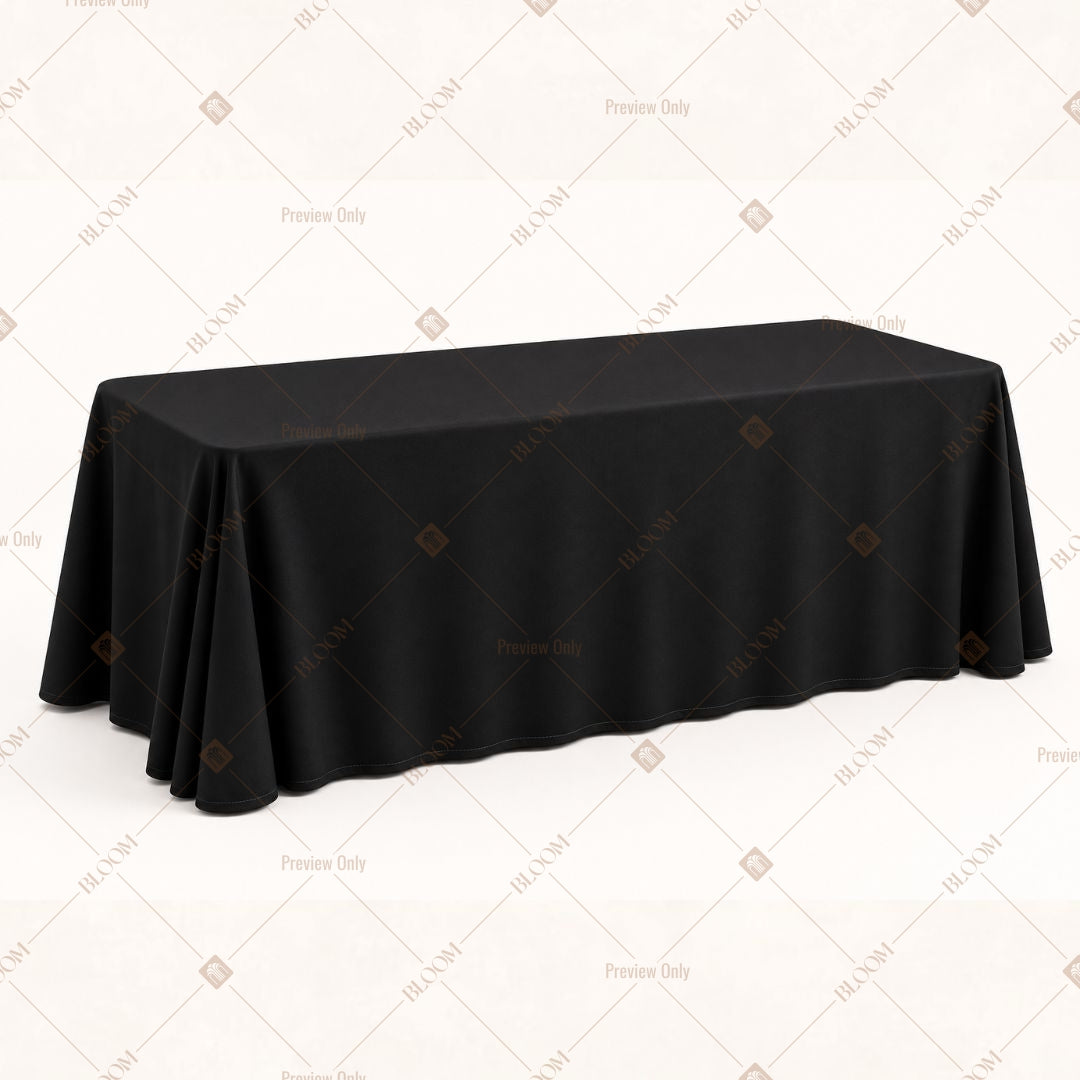 Black Table Cover Pack Of 6