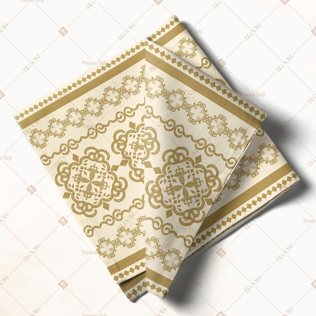 Royal Gold Damask Napkin Pack of 20