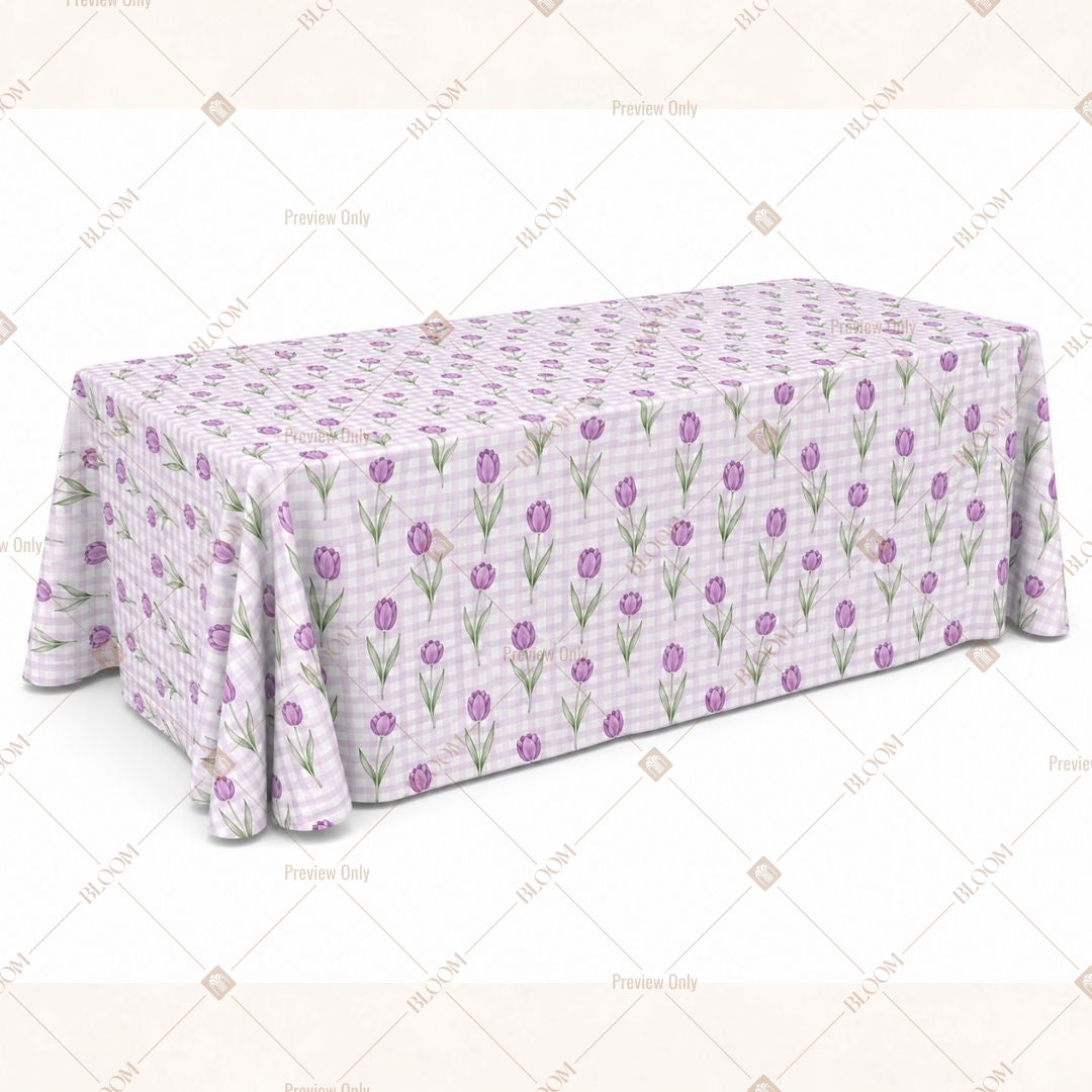 Purple Tulip Table Cover Pack Of 6