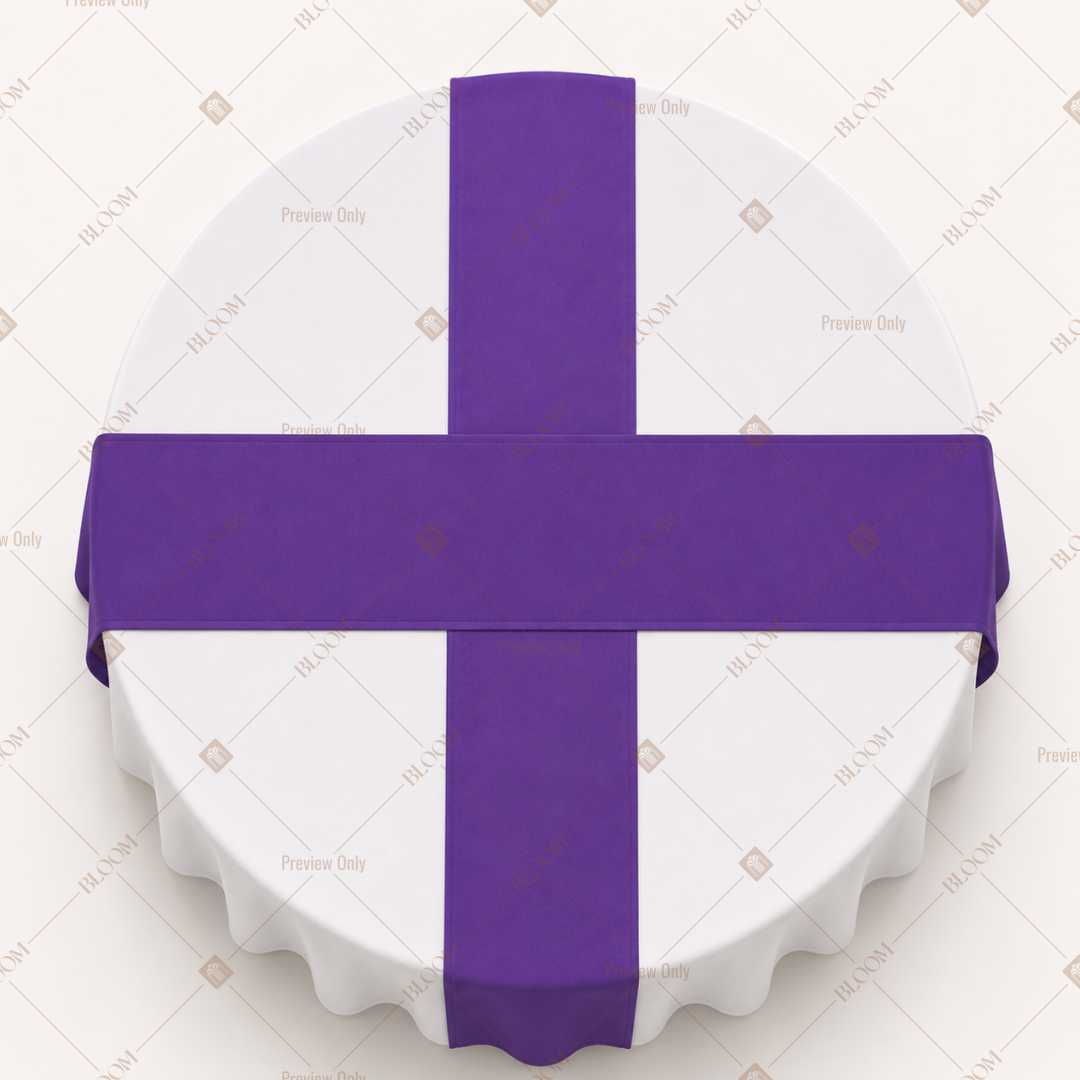 Royal Purple Table Runner Pack Of 12