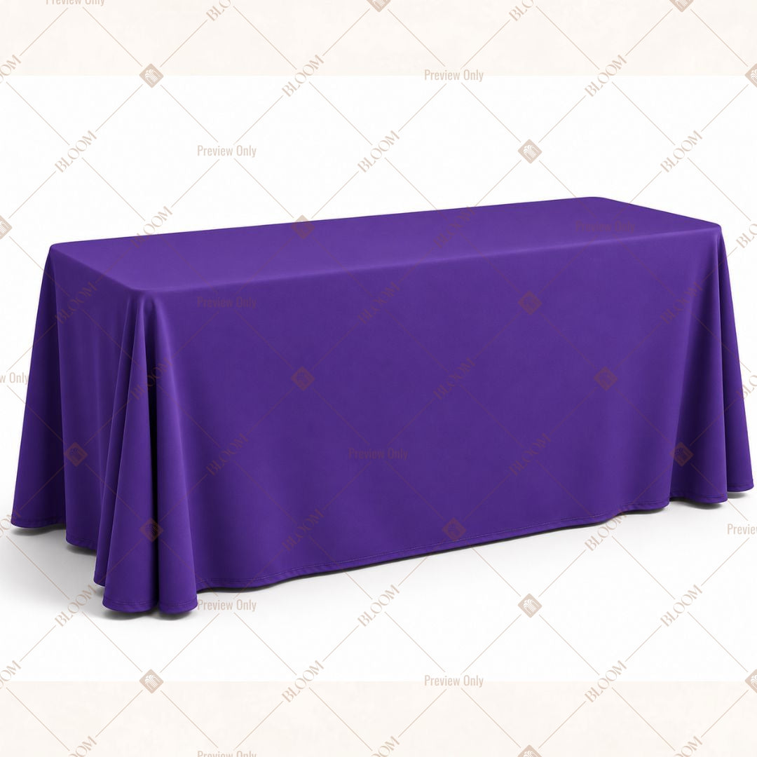 Royal Purple Table Cover Pack Of 6