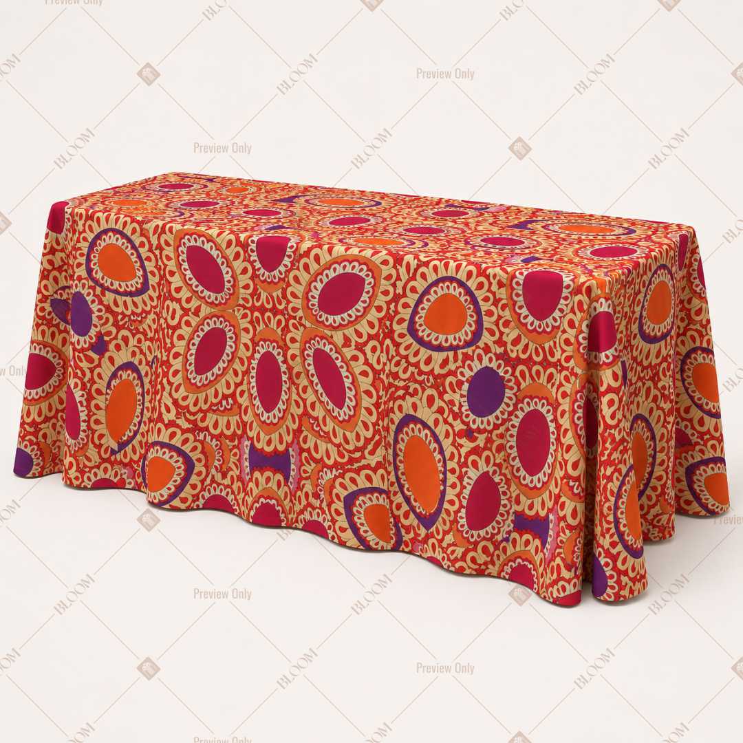 Bohemian Mandala Floral Table Cover Pack Of 6