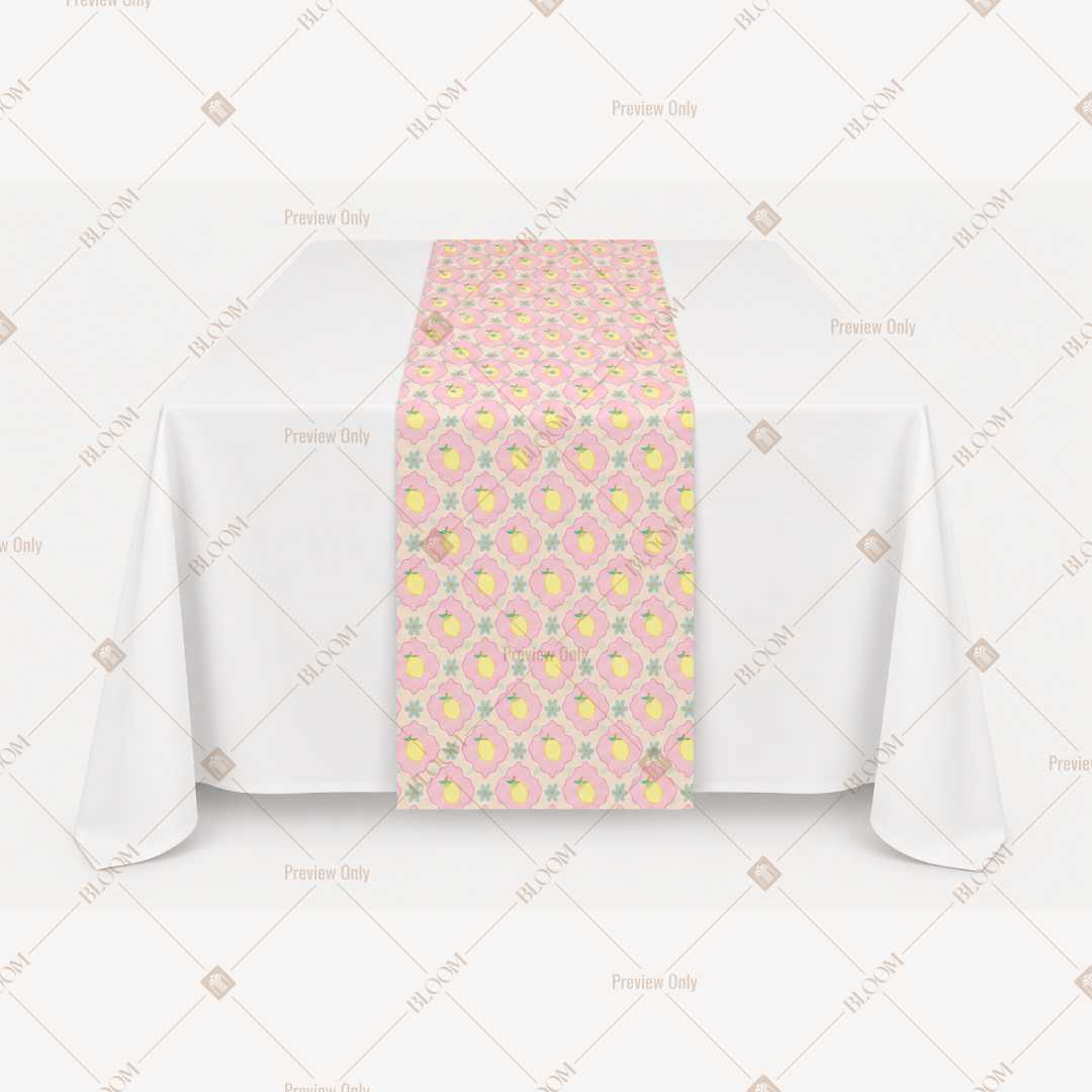 Pastel Patchwork Table Runner Pack Of 12