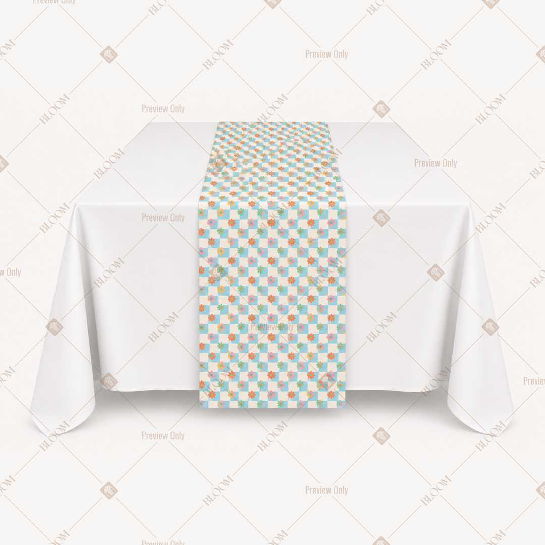 Sage Green Trellis Table Runner Pack Of 12
