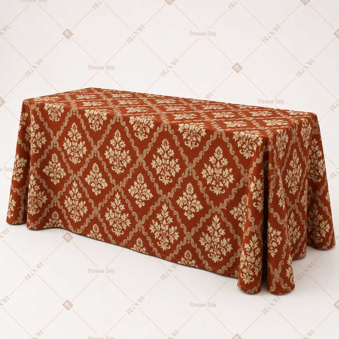 Terracotta Diamond Trellis Table Cover Pack Of 6