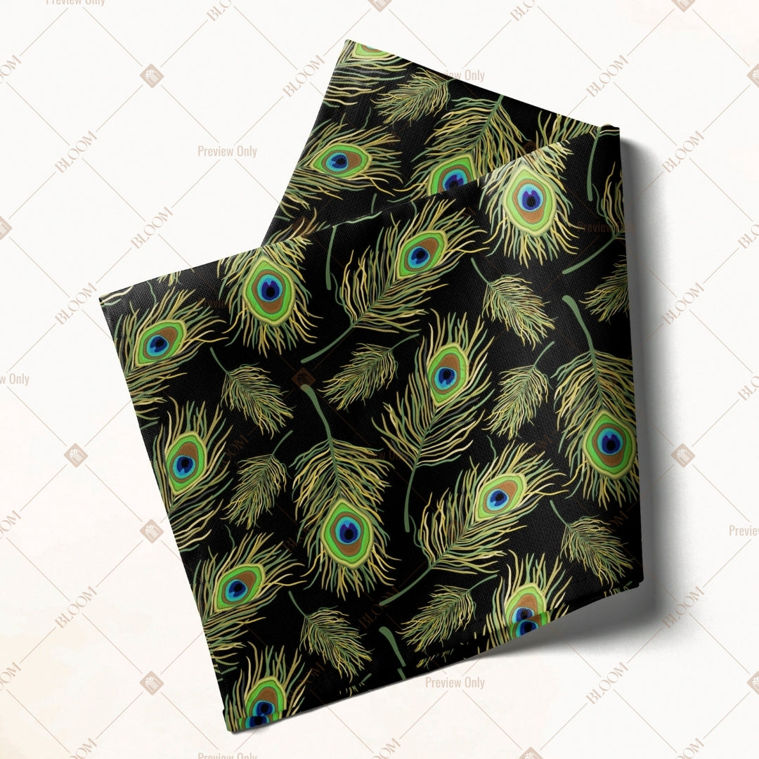 Peacock Feather Luxury Napkin Pack of 20