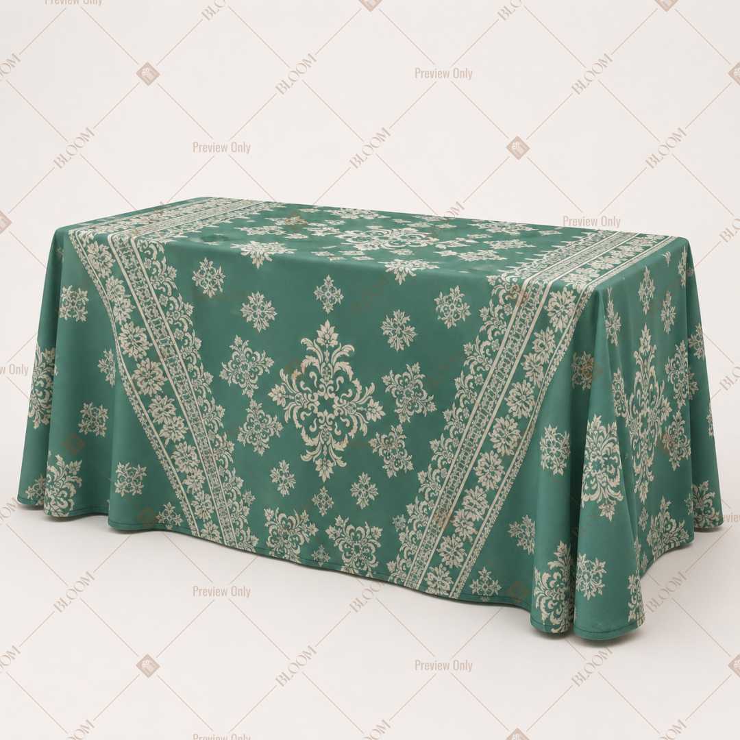 Sage Ornamental Vine Table Cover Pack Of 6