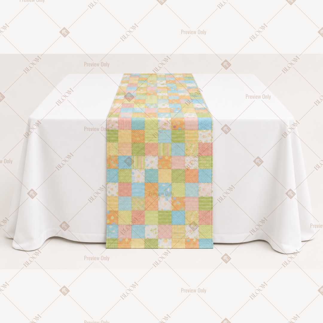 Pastel Mosaic Table Runner Pack Of 12