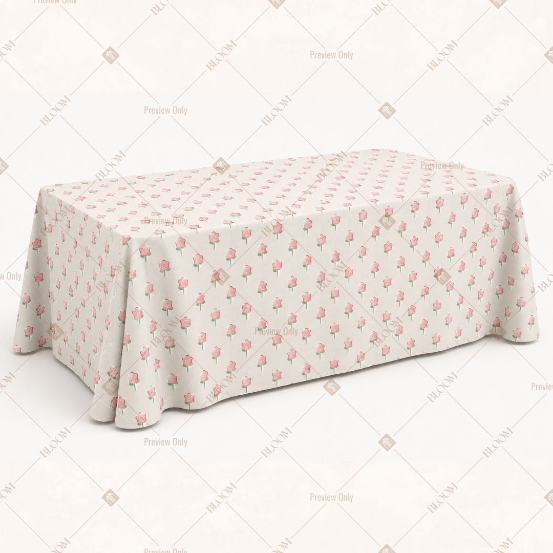 Pink Mini Floral Table Cover Pack Of 6