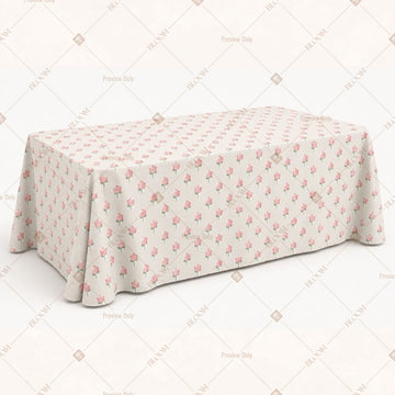 Pink Mini Floral Table Cover Pack Of 6