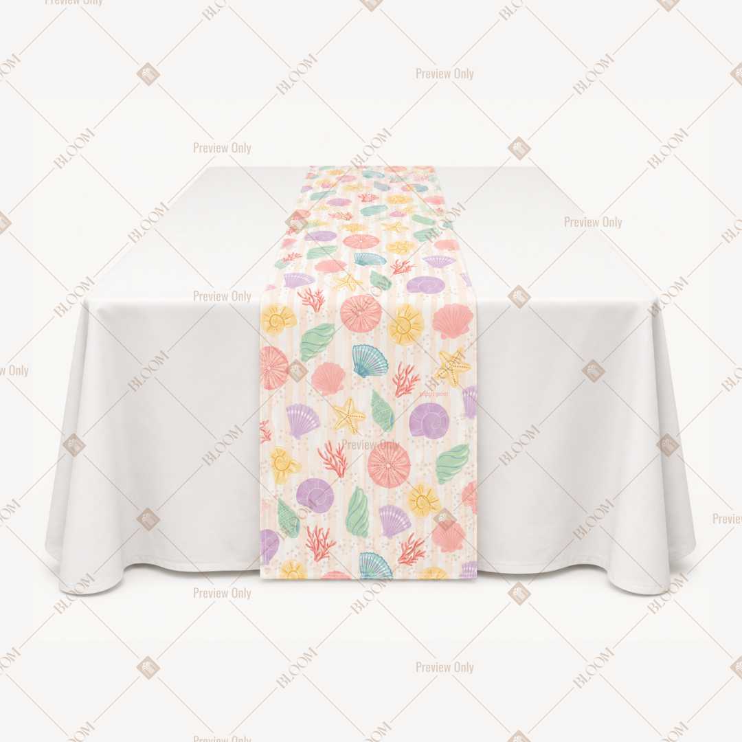 Pastel Confetti Floral Table Runner Pack Of 12