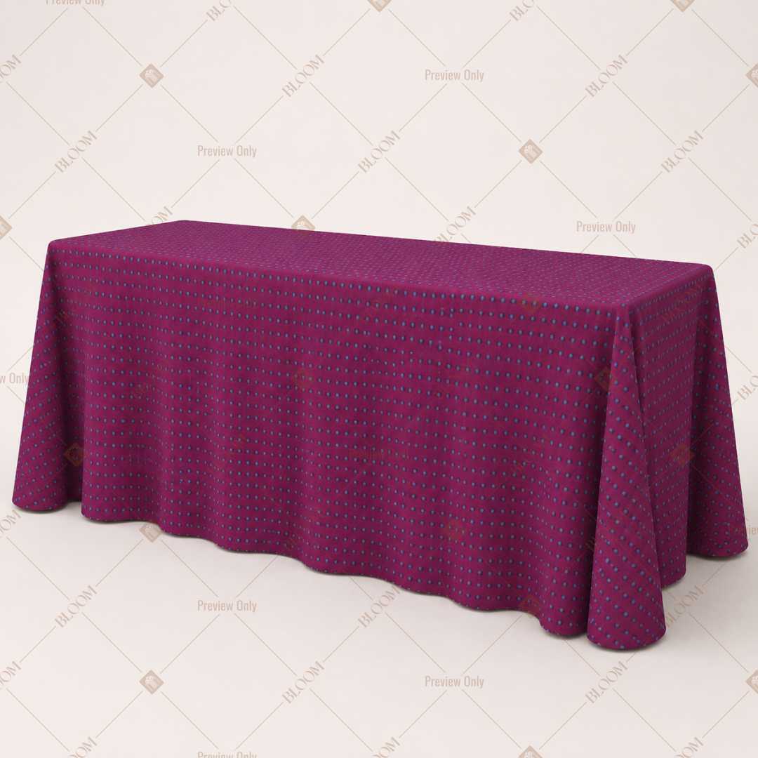 Solid Purple Luxe Table Cover Pack Of 6
