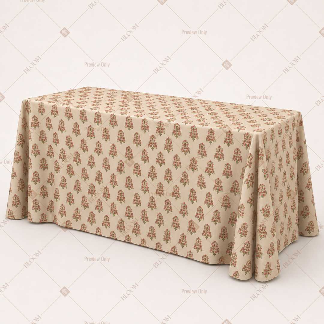 Beige Botanical Vine Table Cover Pack Of 6