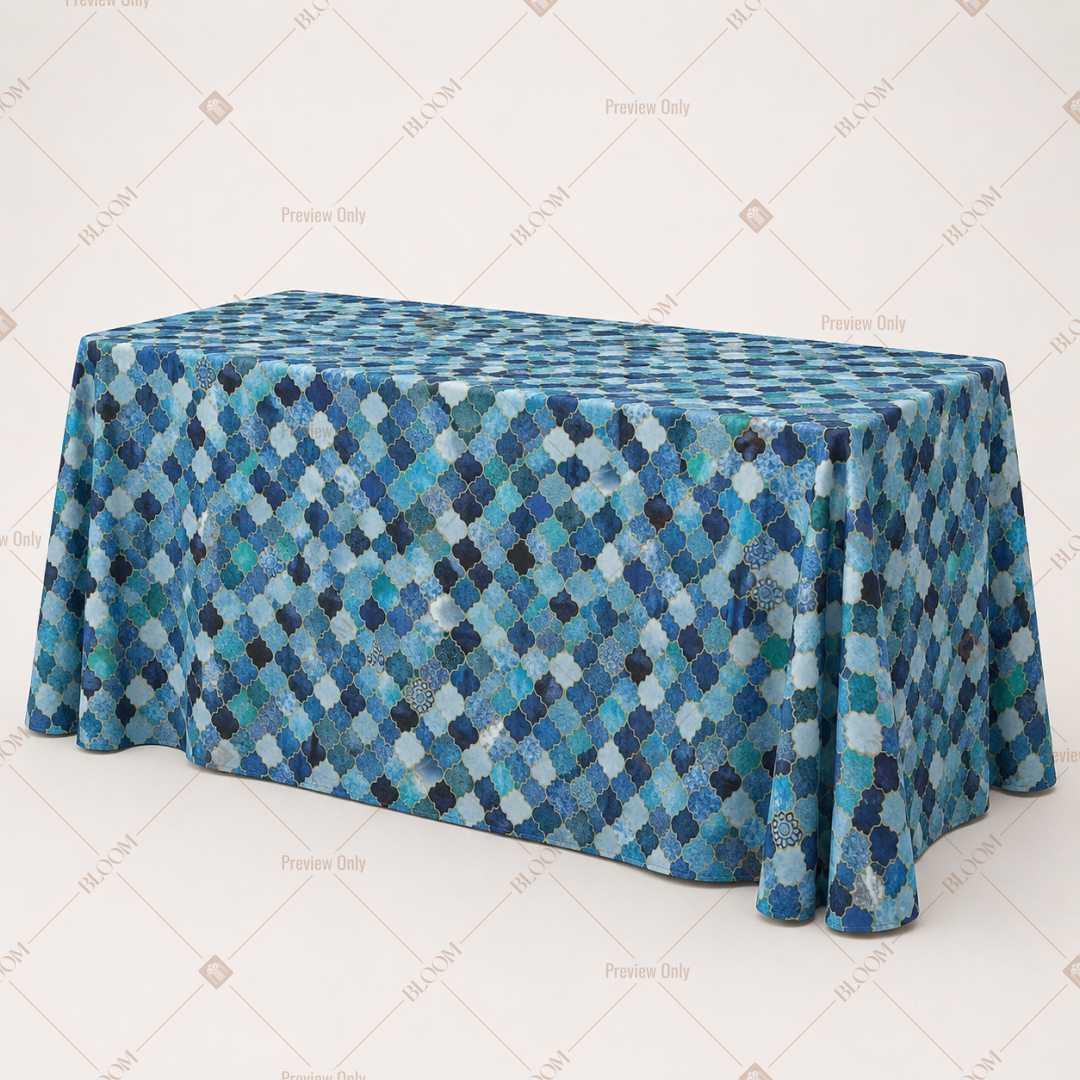 Blue Mosaic Tile Table Cover Pack Of 6