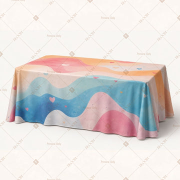 Abstract Pastel Table Cover Pack Of 6