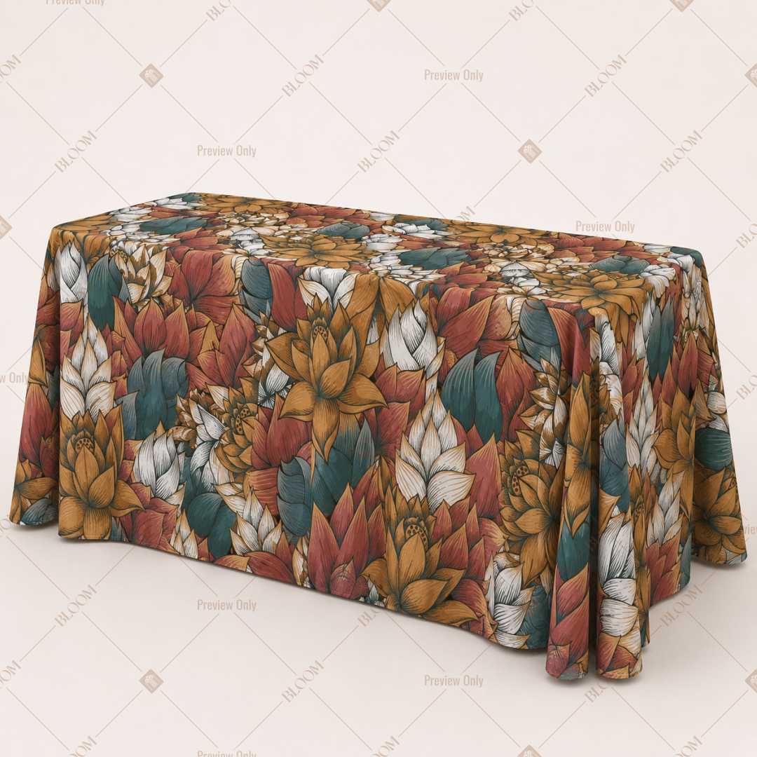 Autumn Tropical Leaf Table Cover Pack Of 6