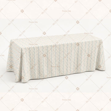 Ivory Stripe Table Cover Pack Of 6