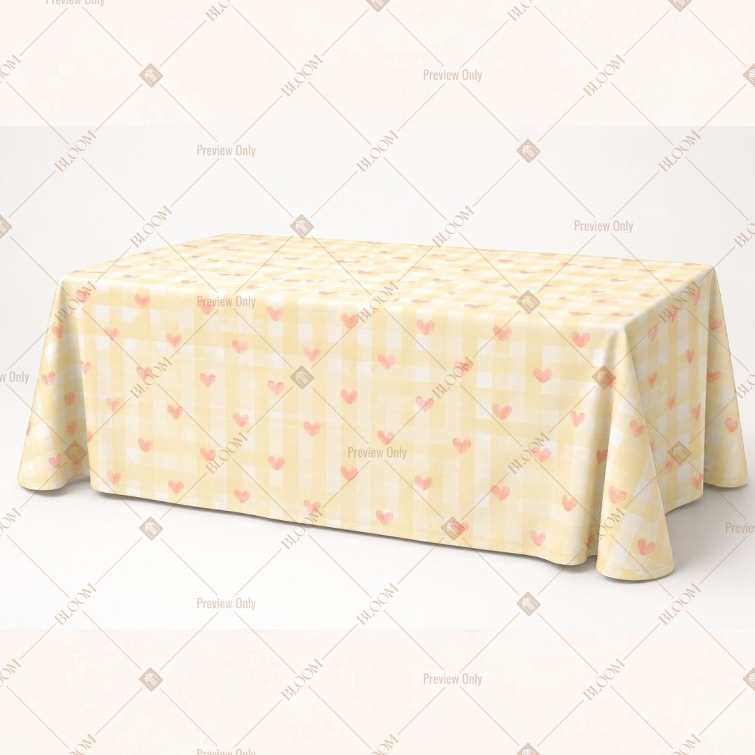 Cream Floral Table Cover Pack Of 6