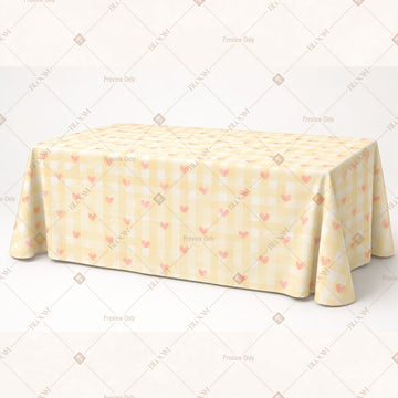 Cream Floral Table Cover Pack Of 6