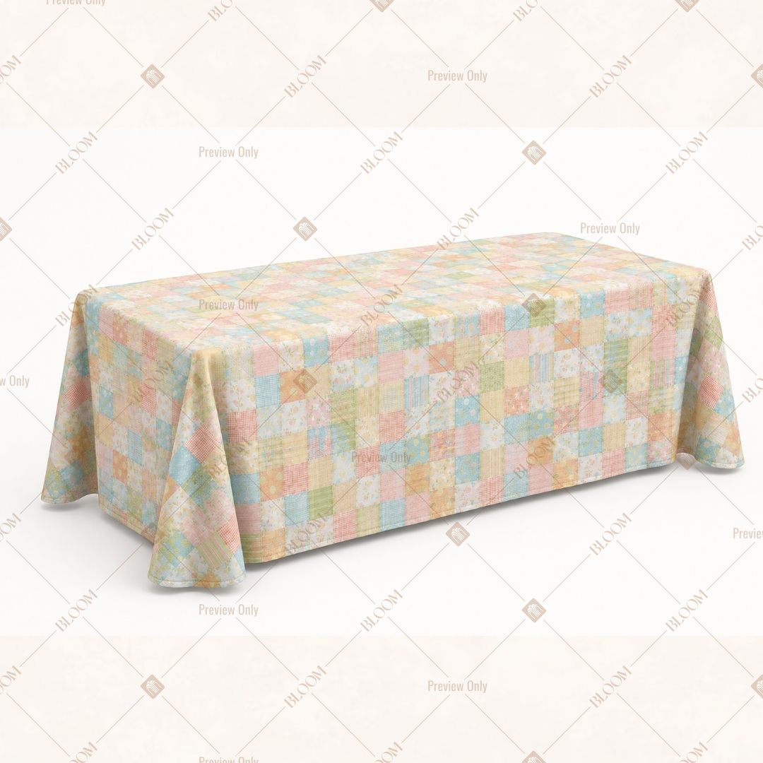 Pastel Patchwork Table Cover Pack Of 6