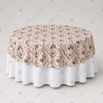 Soft Pink Floral Sprig Table Overlay Pack of 6